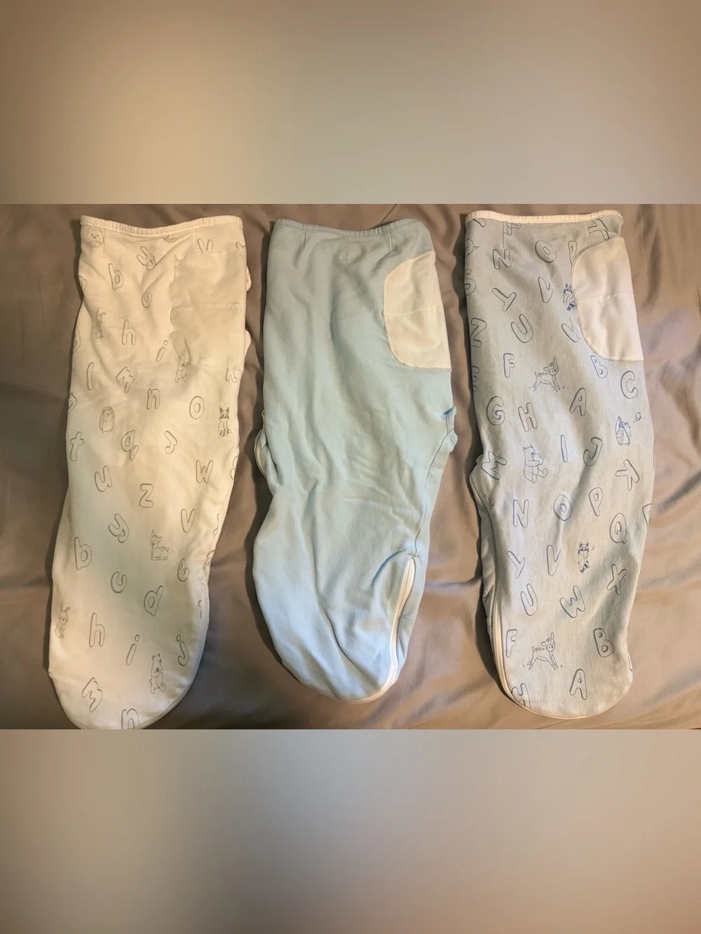 KeaBabies Soft Swaddle One-Piece with Velcro Closure💙💙